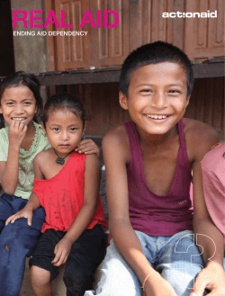 ending aid dependency - ActionAid International