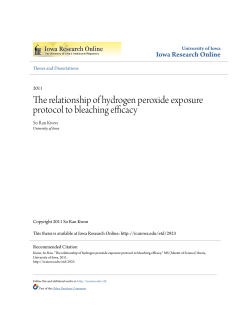The relationship of hydrogen peroxide exposure protocol to