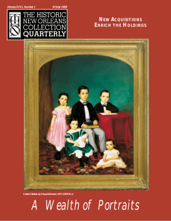 A Wealth of Portraits - The Historic New Orleans Collection
