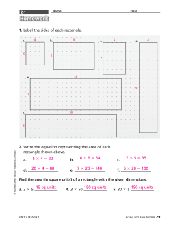1. Label the sides of each rectangle.