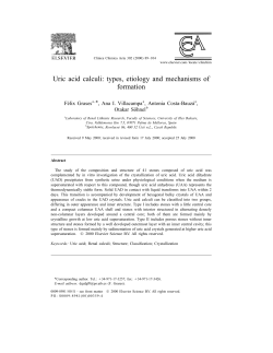 Uric acid calculi - Biblioteca Digital de les Illes Balears
