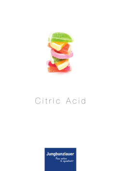 Citric Acid - Jungbunzlauer