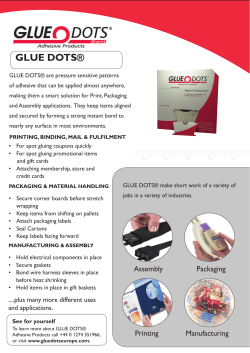 GLUE DOTS