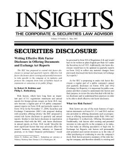 securities disclosure