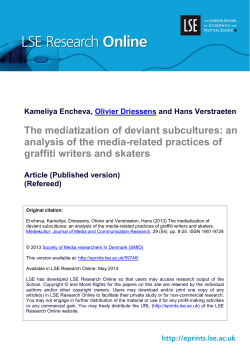 The mediatization of deviant subcultures