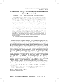 Journal of the Kansas Entomological Society