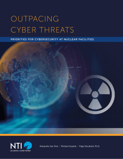 outpacing cyber threats - Nuclear Threat Initiative
