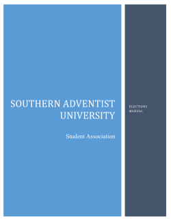 Elections Manual - Southern Adventist University