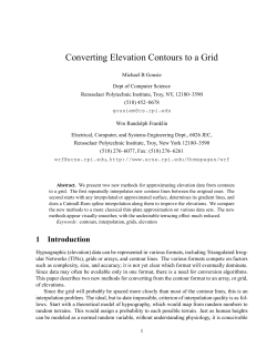 Converting Elevation Contours to a Grid