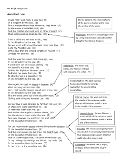 Analyzing Poetry Example