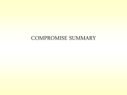 COMPROMISE SUMMARY