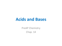 Acids and Bases
