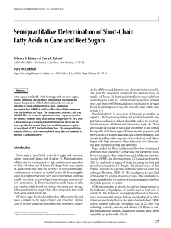 Semiquantitative Determination of Short