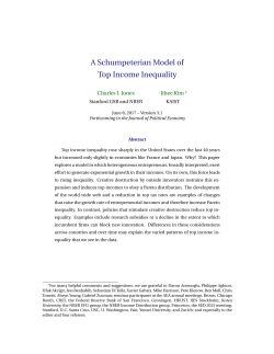A Schumpeterian Model of Top Income Inequality
