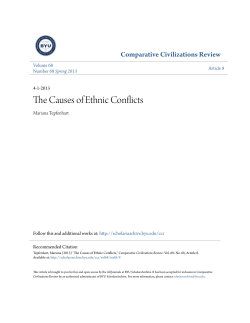 The Causes of Ethnic Conflicts