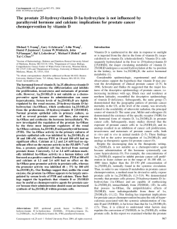 The prostate 25-hydroxyvitamin D-1a