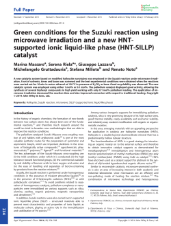 Green conditions for the Suzuki reaction using