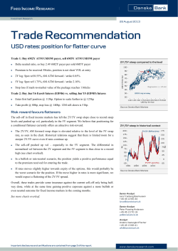 Trade Recommendation - Danske Analyse