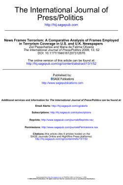 News Frames Terrorism