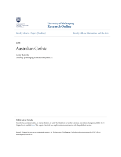 Australian Gothic - Research Online