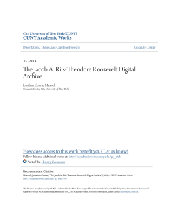 The Jacob A. Riis-Theodore Roosevelt Digital Archive