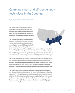 Centering smart and efficient energy technology in the Southeast