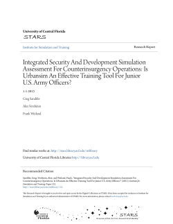 Integrated Security And Development Simulation