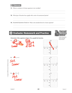 Evaluate: Homework and Practice