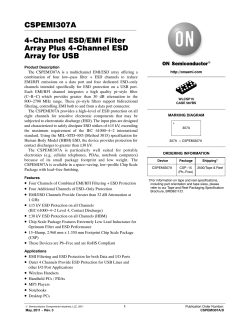 4-Channel ESD/EMI Filter Array Plus 4-Channel ESD