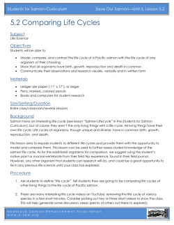 5.2 Comparing Life Cycles