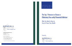 The Top 7 Reasons to Choose a Fiduciary Fee
