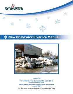 New Brunswick River Ice Manual