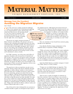 material matters - Unique Management Services, Inc. Client Center