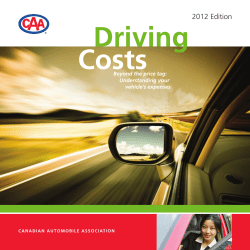 CAA Driving Costs 2012