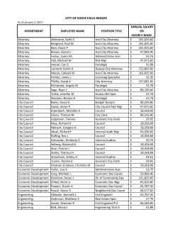 City Employee Salaries