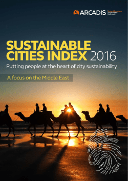 Sustainable Cities Index 2016 Middle East