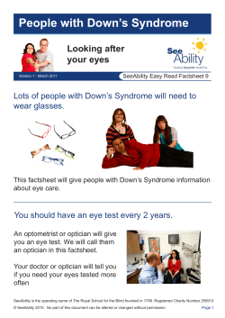 People with Down`s Syndrome
