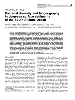 Bacterial diversity and biogeography in deep-sea surface