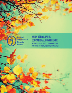 Exhibit Form - National Association of Neonatal Nurses