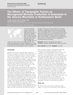 The Effects of Topographic Factors on Aboveground Biomass