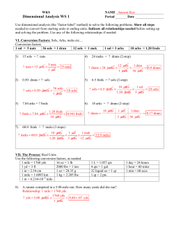 WKS 2-6 - 2-7--Dimensional Analysis 1 key