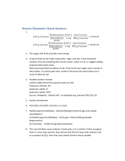 Honors Chemistry Check Answers.