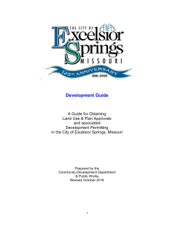 Development Guide - City of Excelsior Springs
