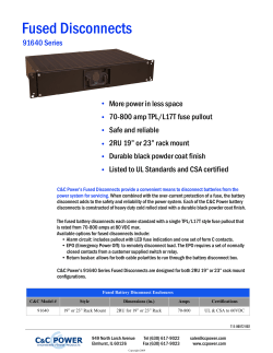 70 to 800 Amp - Wilson Engineered Systems