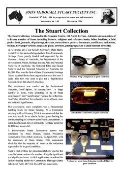 John McDouall Stuart newsletter No. 149