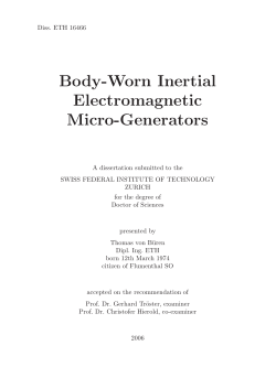 Body-Worn Inertial Electromagnetic Micro