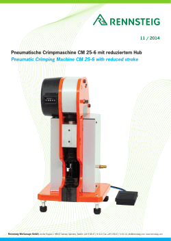 Pneumatische Crimpmaschine CM 25-6 mit reduziertem