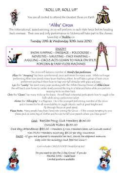 Clinic Flyer and Application