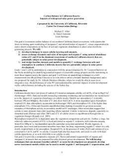 Carbon Balance in California Deserts