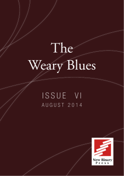 PDF, 5MB - The Weary Blues